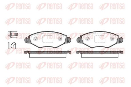 Колодки гальмівні дискові remsa 0643.20