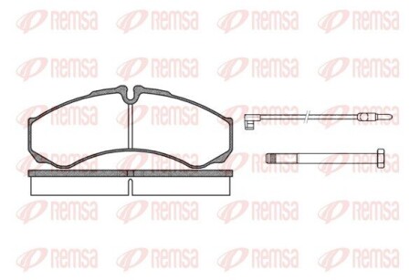 Колодки тормозные дисковые remsa 0651.02