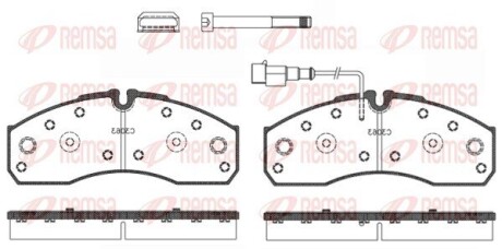 Колодки тормозные дисковые remsa 0651.42