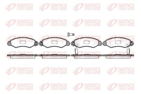 Колодки тормозные дисковые remsa 0702.02