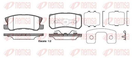 Колодки тормозные дисковые remsa 0803.22