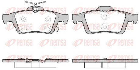 Колодки тормозные дисковые remsa 0842.11