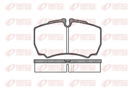 Колодки гальмівні дискові remsa 0849.00