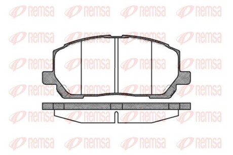Колодки гальмівні дискові remsa 0855.00