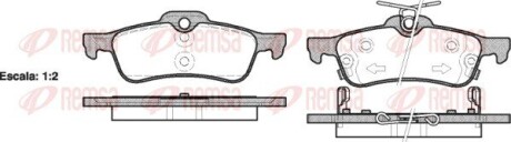 Колодки тормозные дисковые remsa 0862.02