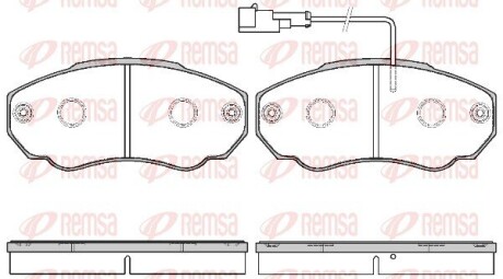 Колодки тормозные дисковые remsa 0960.21