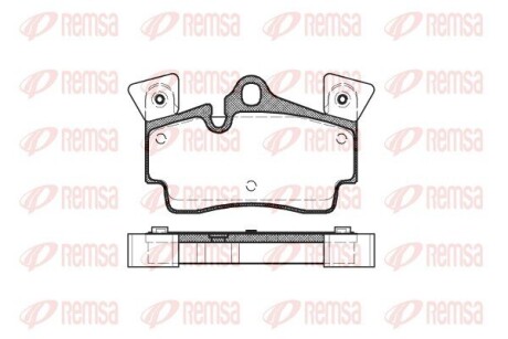 Колодки тормозные дисковые remsa 0996.10