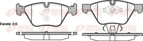 Колодки тормозные дисковые remsa 1052.10