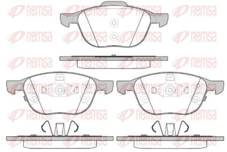 Колодки гальмівні дискові remsa 1082.12