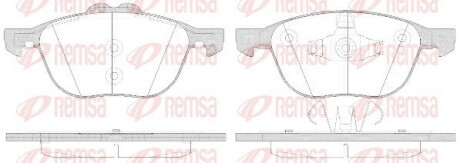 Колодки гальмівні дискові remsa 1082.50