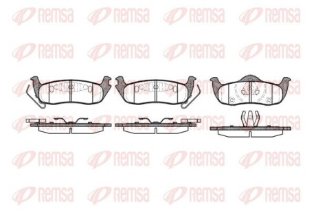 Колодки тормозные дисковые remsa 1106.10