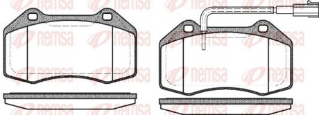 Колодки тормозные дисковые remsa 1113.12