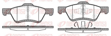 Колодки тормозные дисковые remsa 1124.00