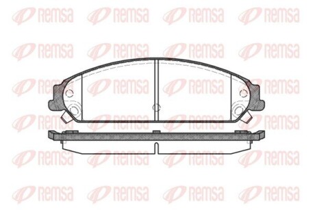 Колодки тормозные дисковые remsa 1128.08