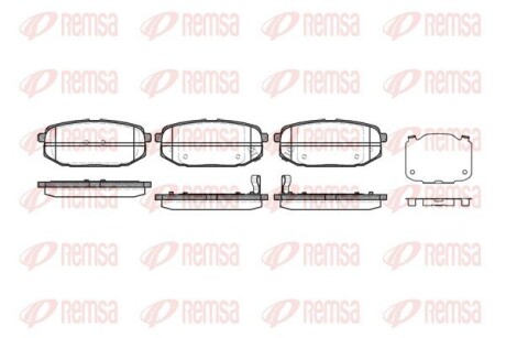 Колодки гальмівні дискові remsa 1147.02