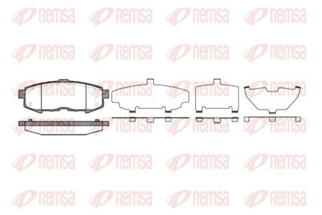 Колодки тормозные дисковые remsa 1160.00