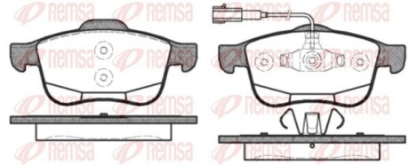 Колодки тормозные дисковые remsa 1183.12