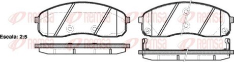 Колодки тормозные дисковые remsa 1244.02