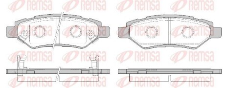 Колодки тормозные дисковые (комплект 4 шт.)) remsa 1335.02