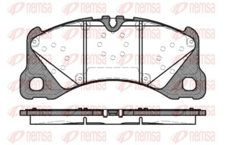 Колодки тормозные дисковые remsa 1345.40