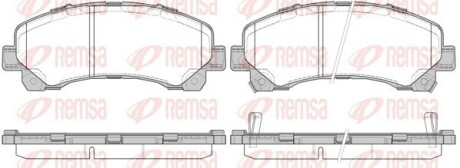 Колодки тормозные дисковые remsa 1407.00