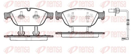 Колодки тормозные дисковые remsa 1441.12