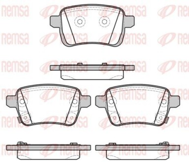 Колодки тормозные дисковые remsa 1450.22