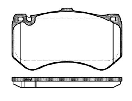 DB Гальм колодки передн. E-CLASS T-Model (S212) E 63 AMG (212.277) 09-11 remsa 1455.00