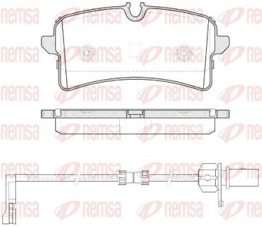 Колодки гальмівні дискові remsa 1505.12