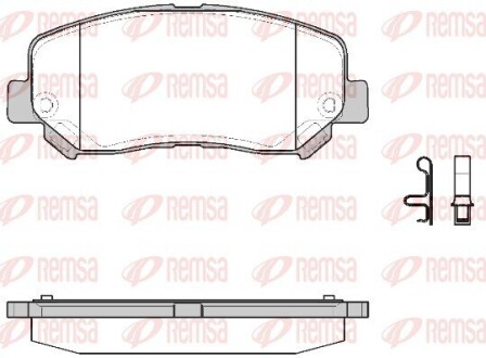 Колодки тормозные дисковые remsa 1513.22