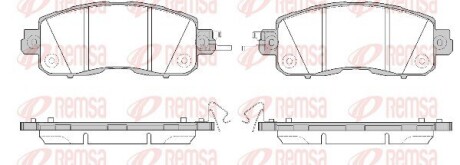 Колодки тормозные дисковые remsa 151704 (фото 1)