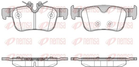 Колодки тормозные дисковые remsa 1551.10