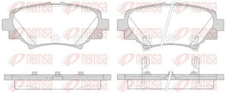 Колодки тормозные дисковые remsa 1570.02