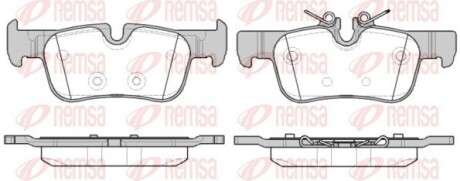 Колодки тормозные дисковые remsa 1573.00