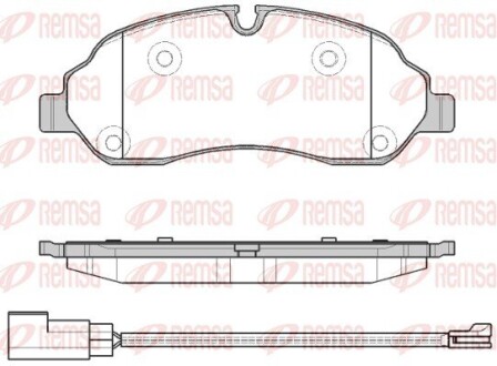 Колодки тормозные дисковые remsa 1602.02