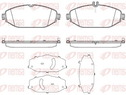 Колодки гальмівні дискові remsa 1618.00