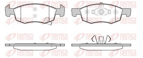 Колодки тормозные дисковые remsa 163402