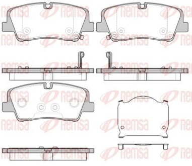 Колодки гальмівні дискові remsa 1687.00