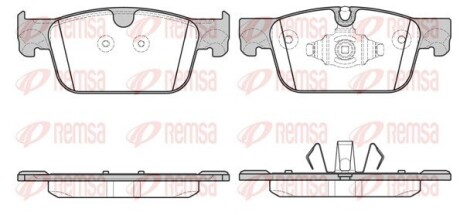 Колодки гальмівні дискові remsa 1692.10