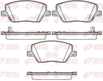 Колодки гальмівні дискові remsa 1695.02