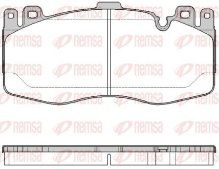Колодки гальмівні дискові remsa 1742.00