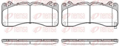 Колодки тормозные дисковые remsa 1749.02