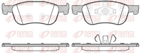 Колодки гальмівні дискові remsa 1776.00