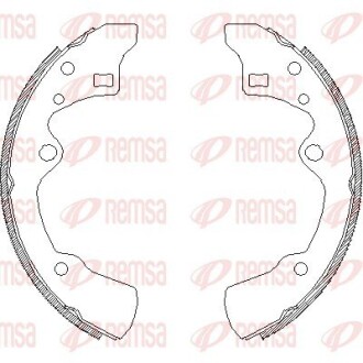 Колодки тормозные барабанные remsa 4183.00