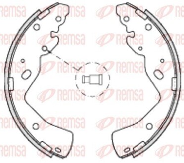 Колодки тормозные барабанные (комплект 4 шт.)) remsa 4232.00