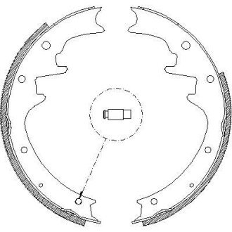 JEEP Колодки гальмівні барабанні GRAND CHEROKEE I 95- remsa 4423.00