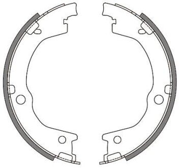 Колодки гальмівні барабанні remsa 4644.00