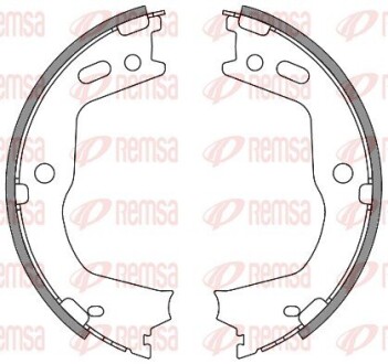 Колодки гальмівні барабанні remsa 4666.00