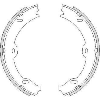 DB Колодки гальмівні барабанні W211 03- remsa 4708.00