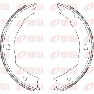 Колодки тормозные барабанные remsa 4717.00